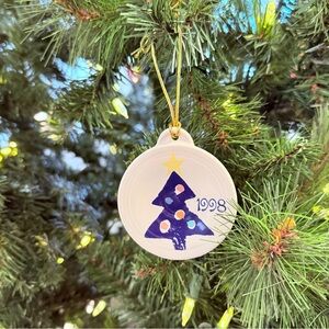 Vintage FIESTA Homer Laughlin Christmas Tree Ornament